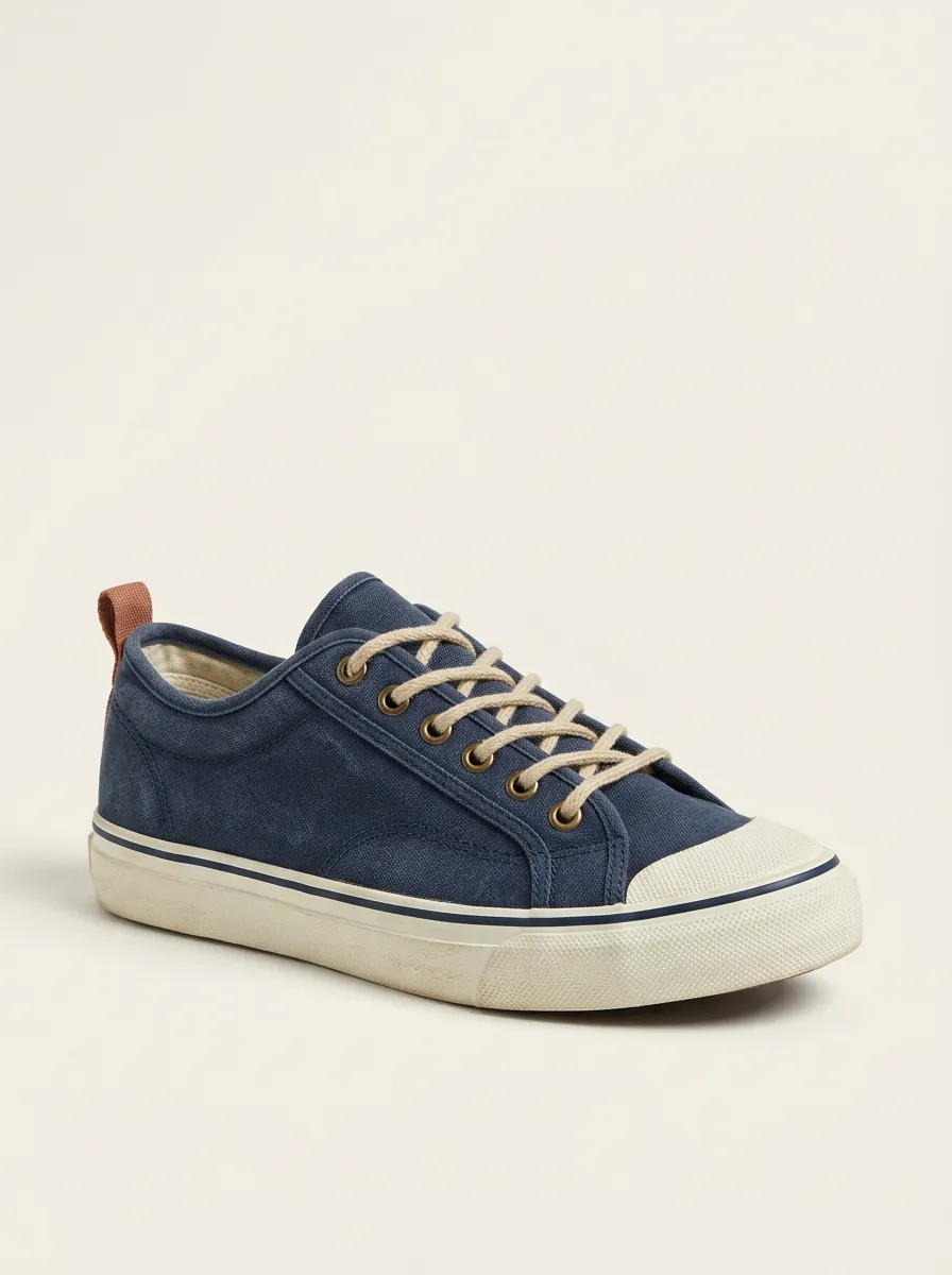 Modern Graphic Shape Men's Canvas Shoes