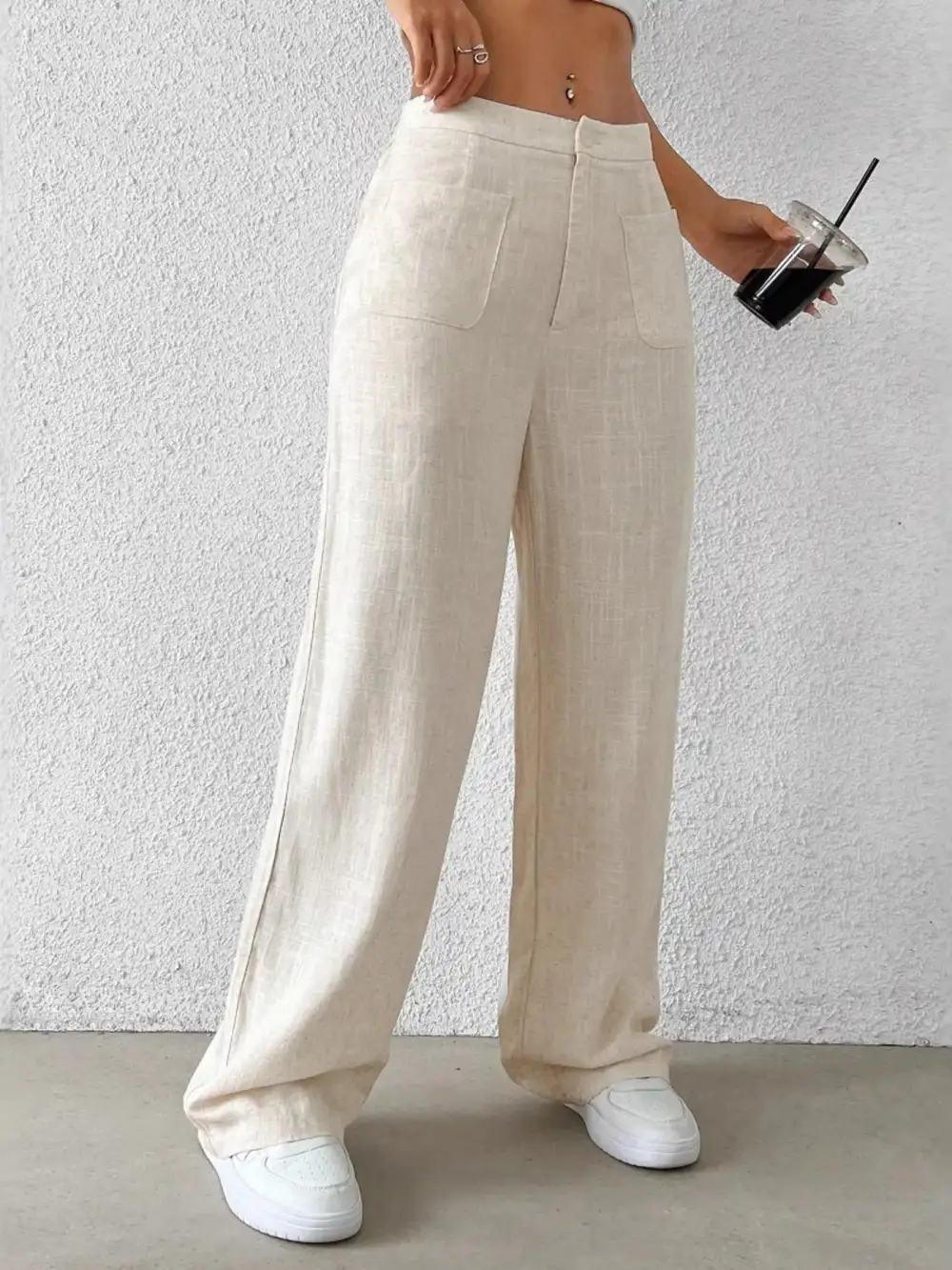Pocketed Casual Pants
