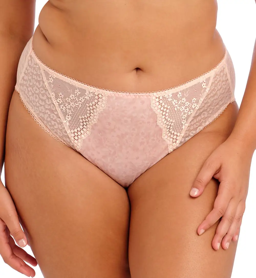 High-Waist Lace Floral High-Leg Brief Panty