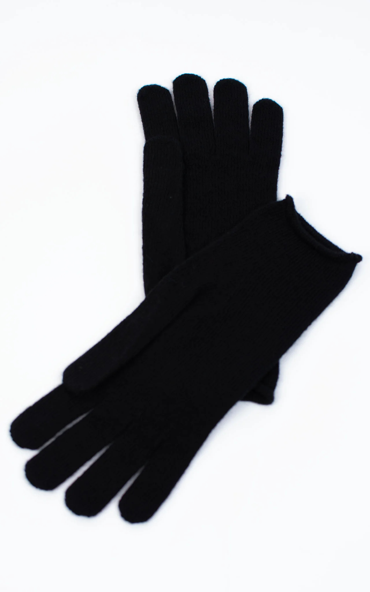 Simple Solid Color Boneless Black Gloves