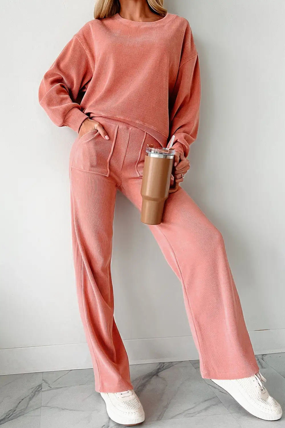 Ribbed Knit Cozy Everyday Lounge Set