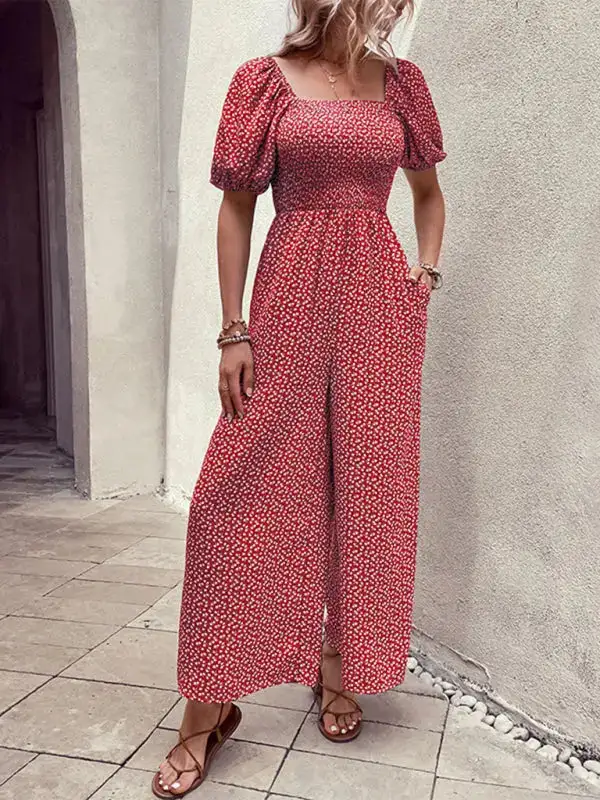 Tailored Everyday Printed Soft Jumpsuit