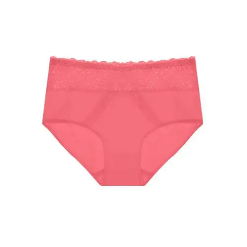 Lace Waistband Cotton Full Brief