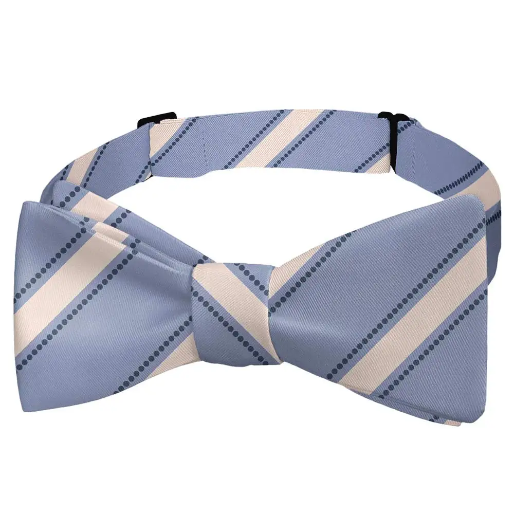Fox Stripe Motif Bow Tie