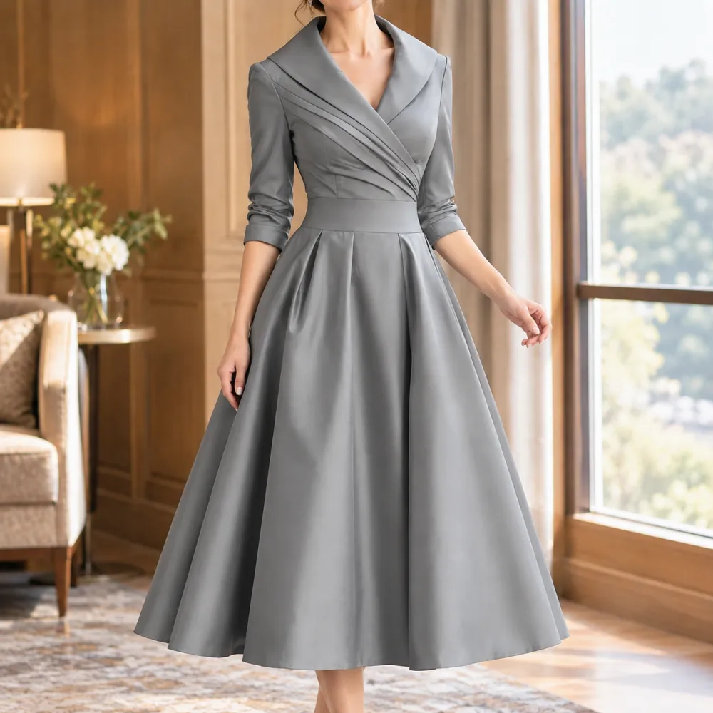 Streamlined Refined Women's Midi Dress