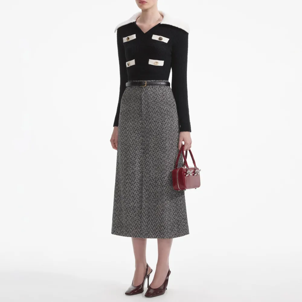 Black Cashmere Blend Jumper