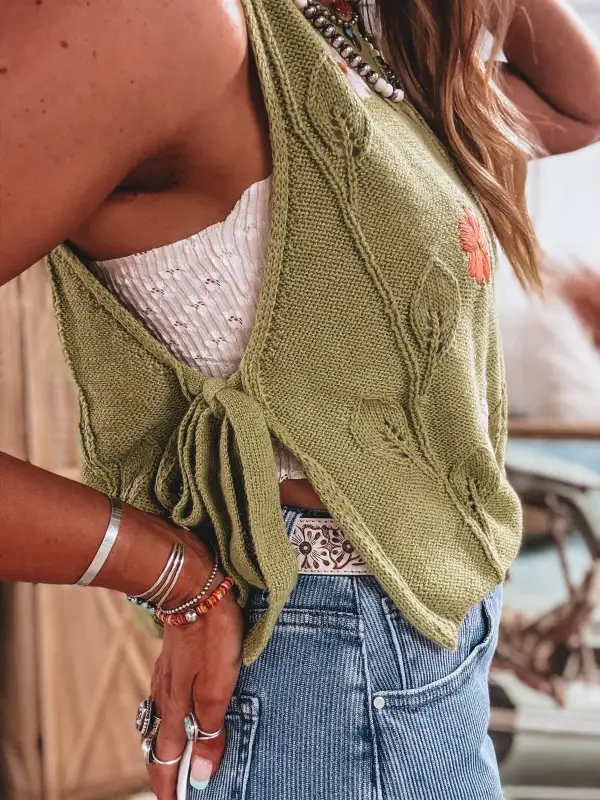 Casual V-Neck Tank Top
