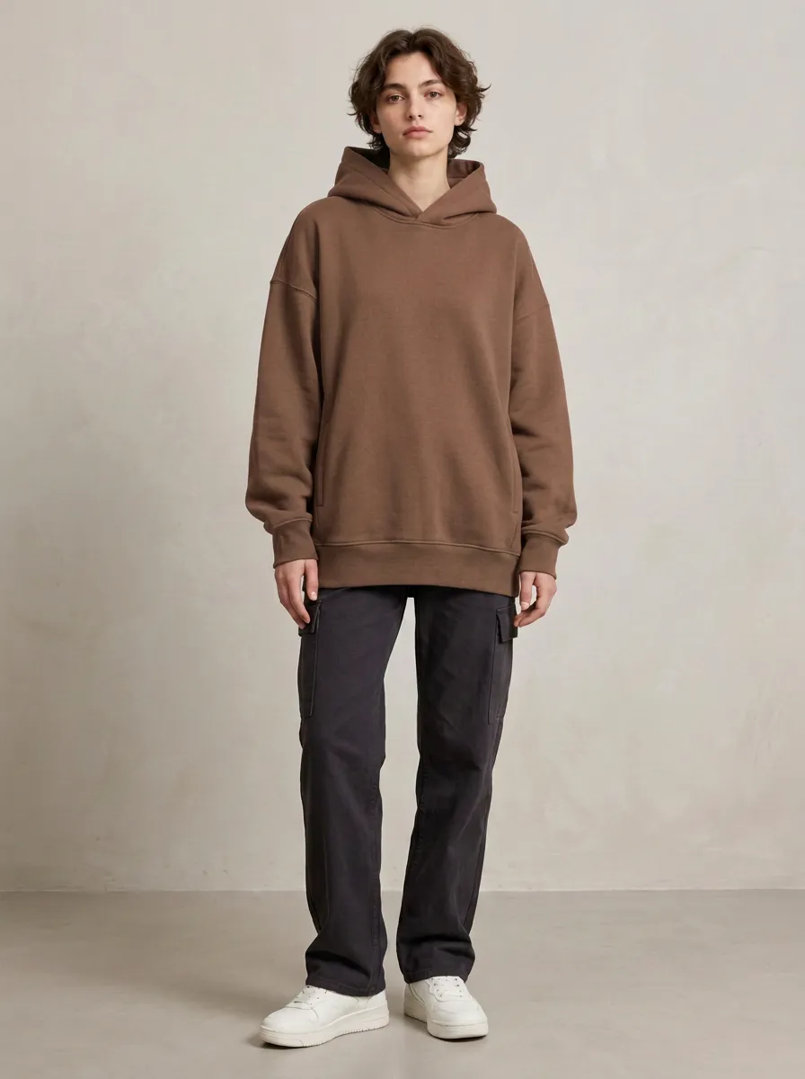 Unisex Pullover Easygoing Casual Hooded Sweatshirt