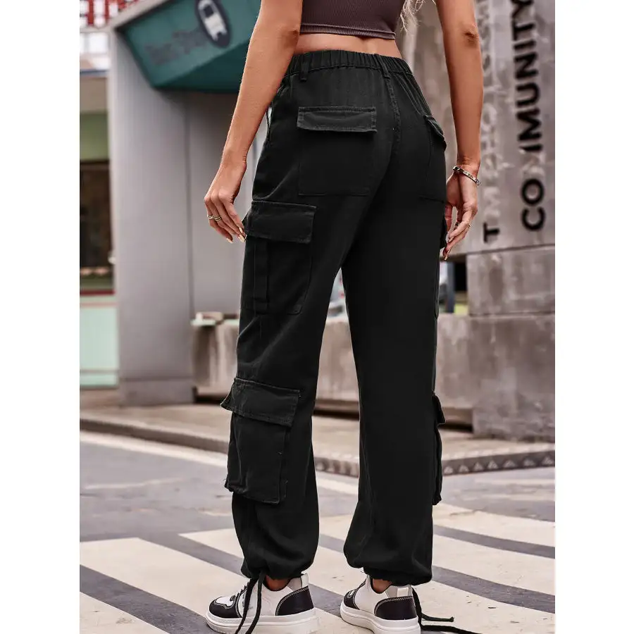 Casual Wide Leg Cargo Jeans Jeans