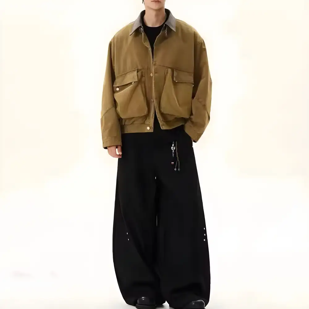 Buckle Collar Utility Jacket