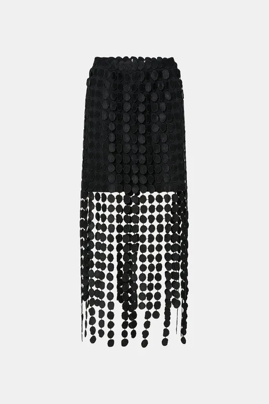 Black Soft Knit Skirt