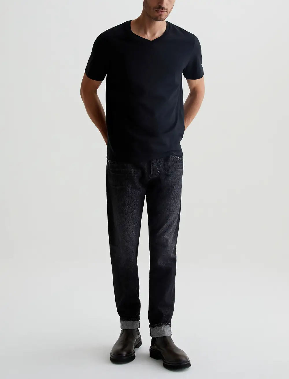Men's Tailored Slim Mid Rise Rigid Jeans
