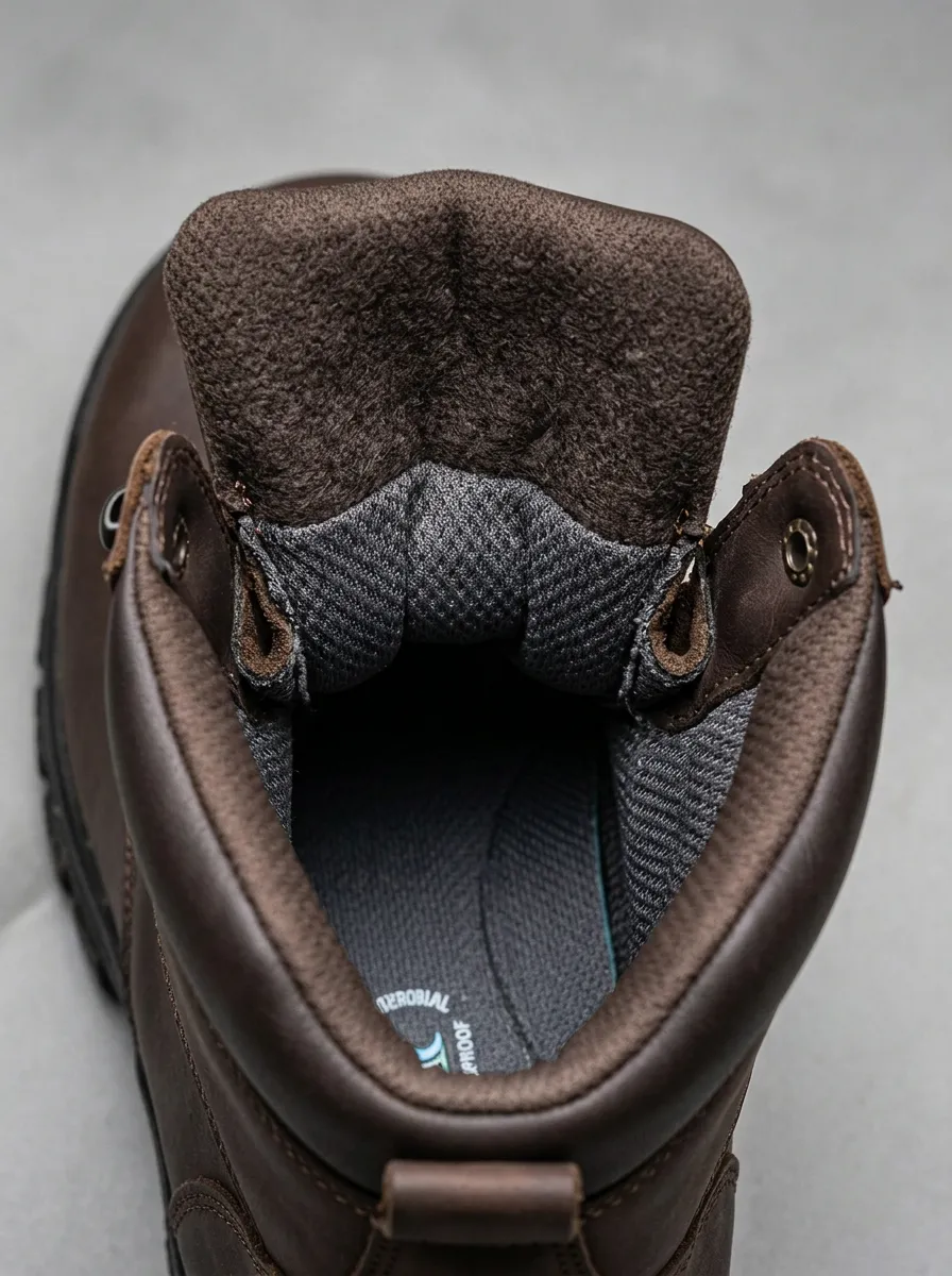 Performance-Look Leather-Look Men's Waterproof Work Boots