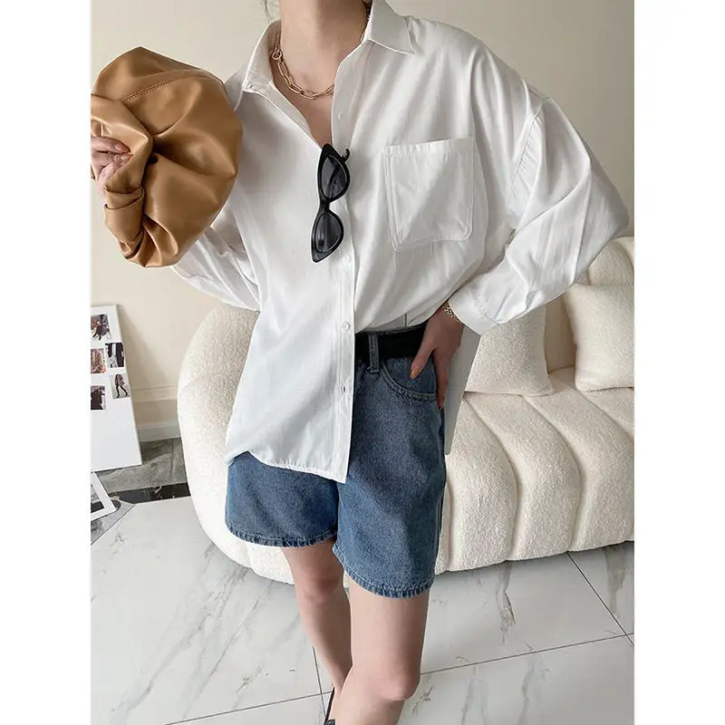 Layered Long Sleeve Button Down Shirt