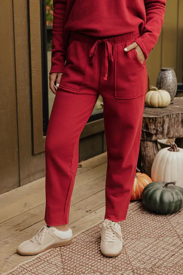 High Waist Tapered Wide Leg Drawstring Pants