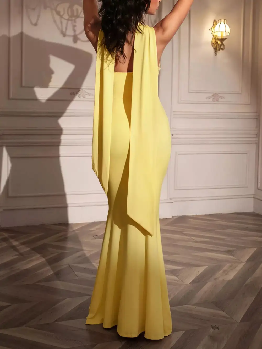Drape Tube Maxi Dress