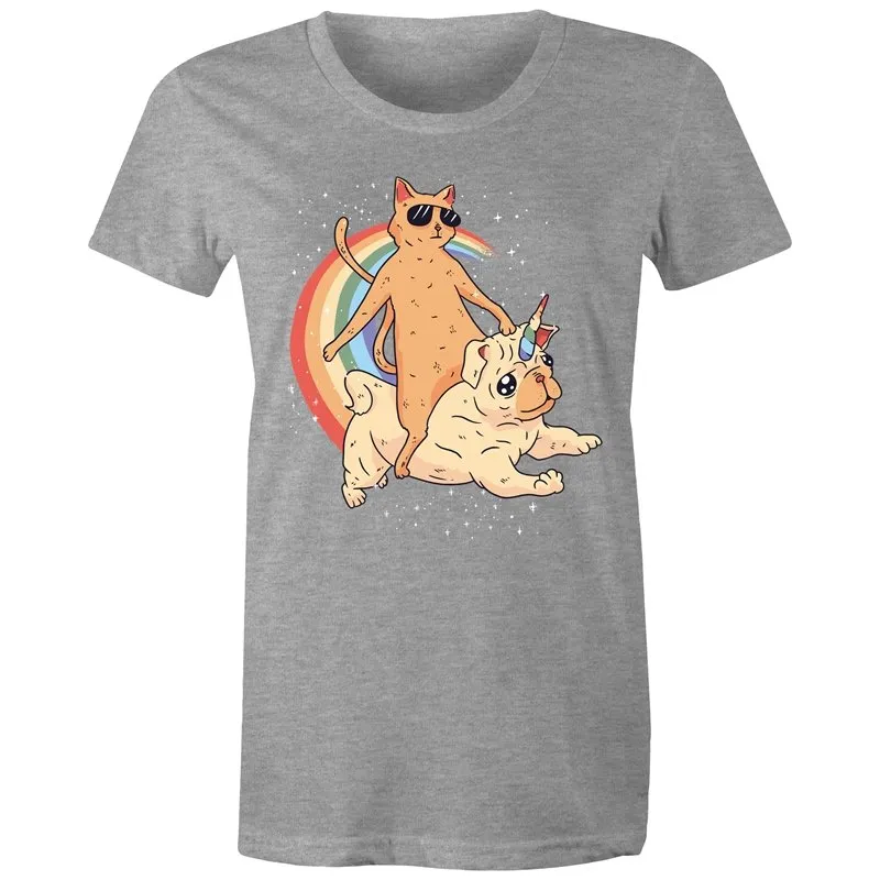 Cat Unicorn Pug T-Shirt