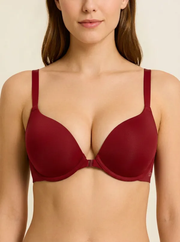 Women's Front-Closure Push-Up Padded Bra