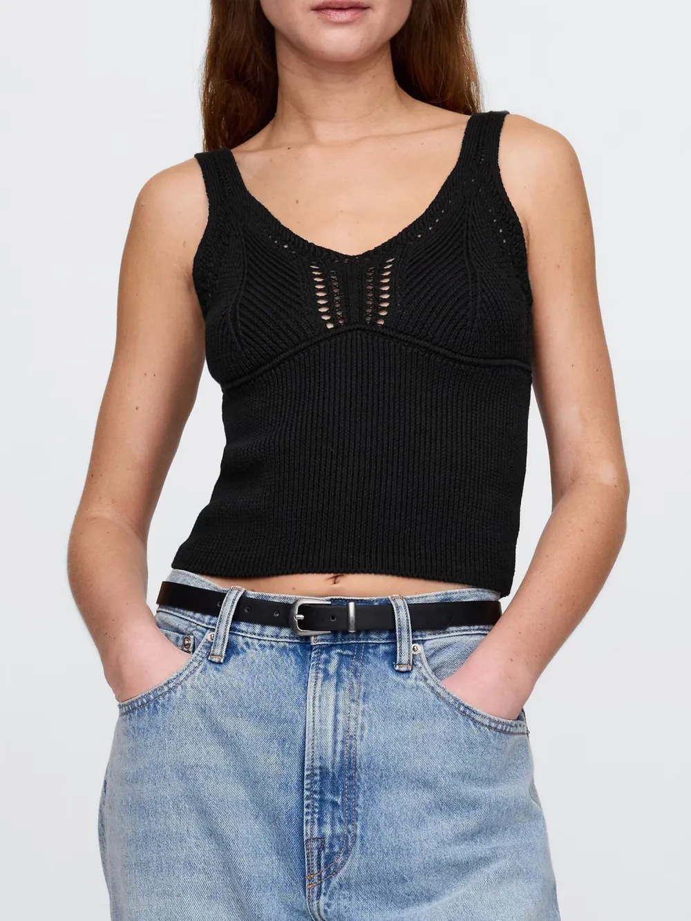 Hollow Out Backless Vest