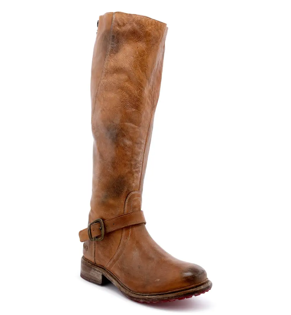 Buckled Layered Riding Boots