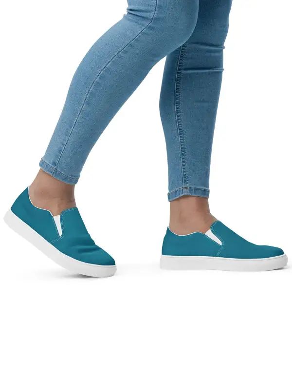 Cottage Pattern Slip On Shoes