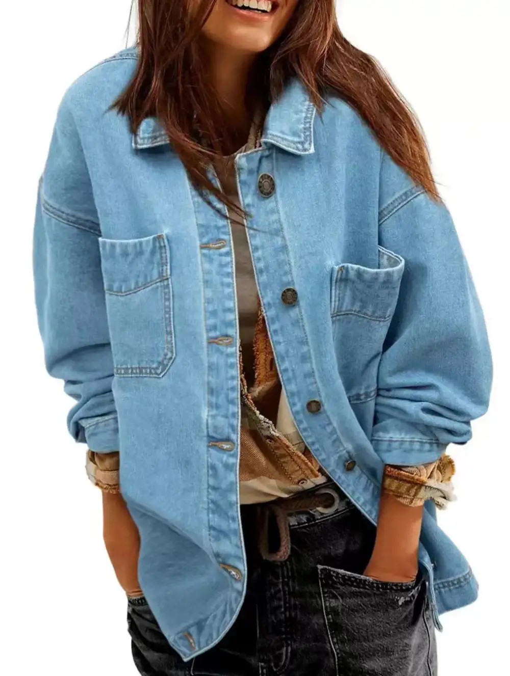 Button Down Denim Shirt