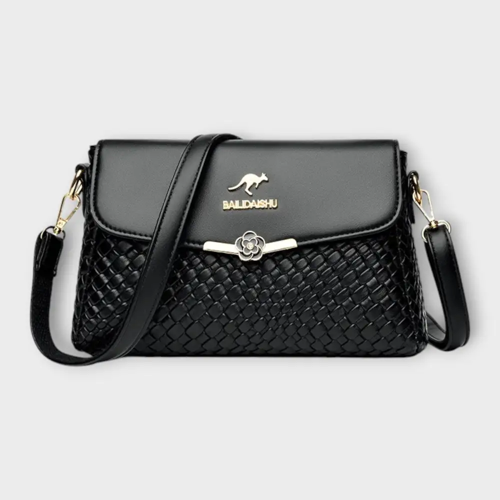 Braided Leather Shoulder Bag