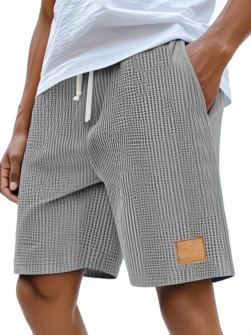 Textured Knit Relaxed Shorts
