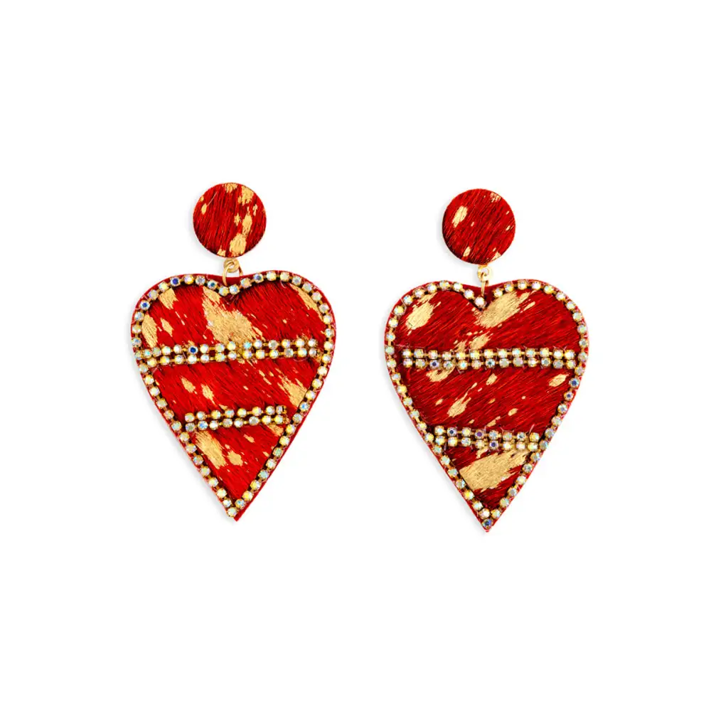 Crisp Graceful Artful Heart Earrings