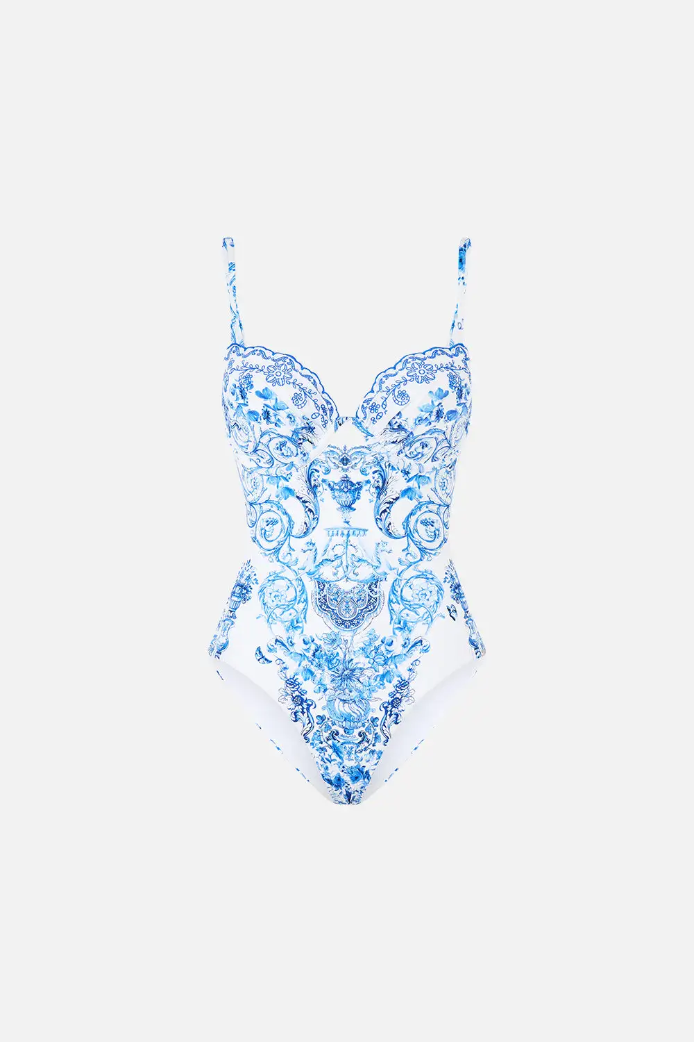 Continuous Underwire Moulded Cup One-Piece Swimsuit