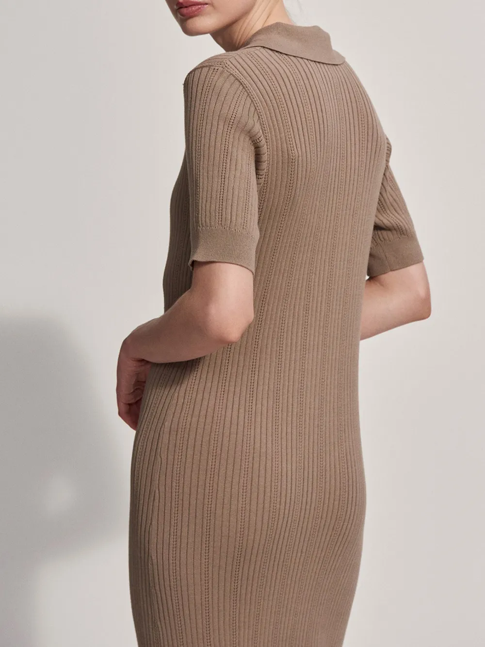 Stretch Slim Knit Maxi Dress