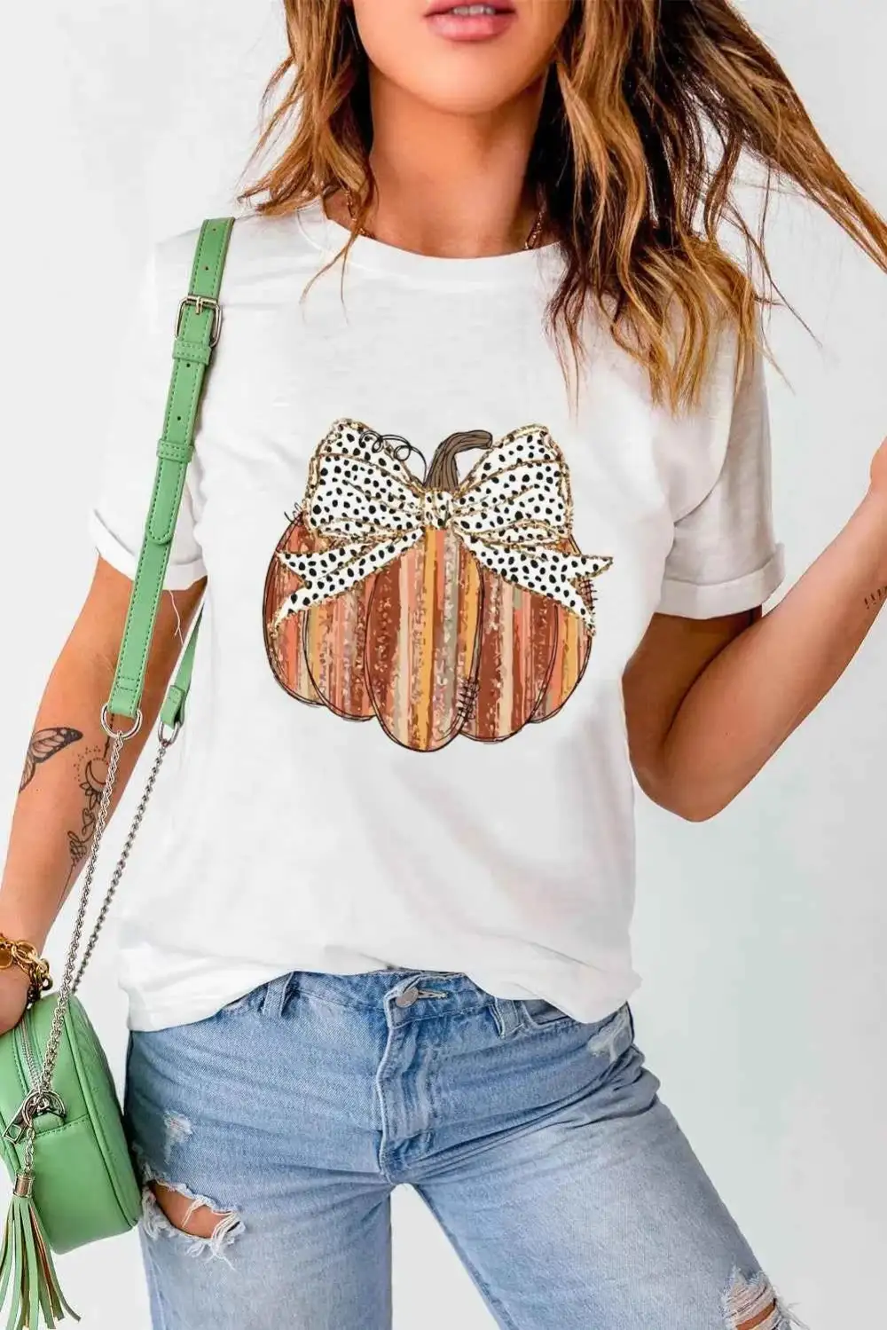 Modern Round Neck Short Sleeve T-Shirt