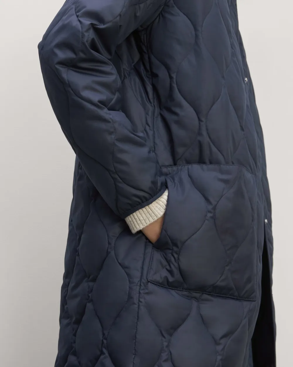 The Long Quilted Liner Coat