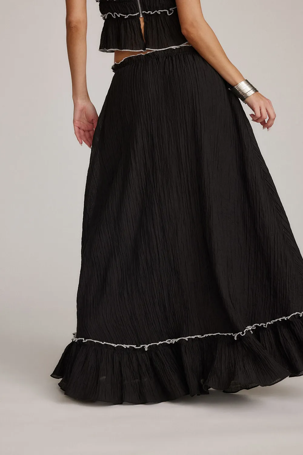 Holiday Style Baby Yellow Maxi Skirt