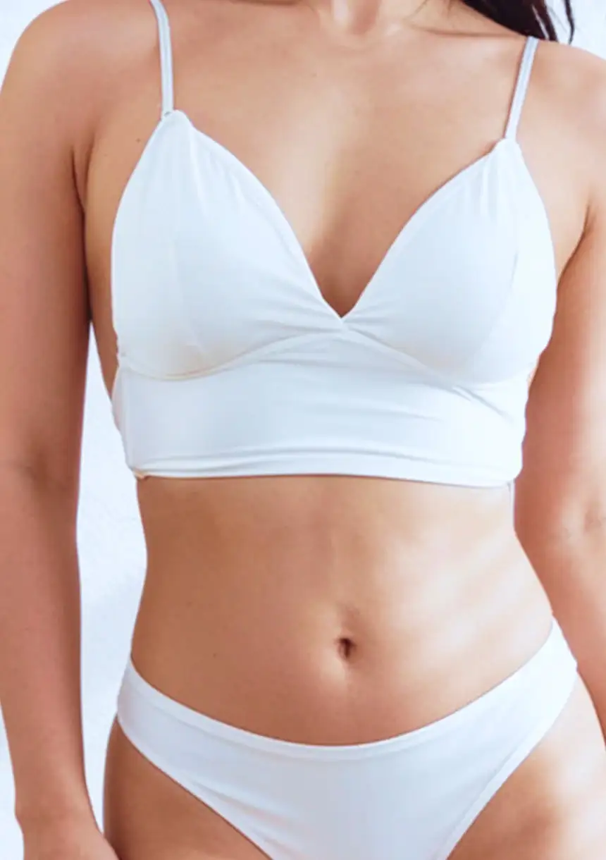 Bralette with Low-Back Closure