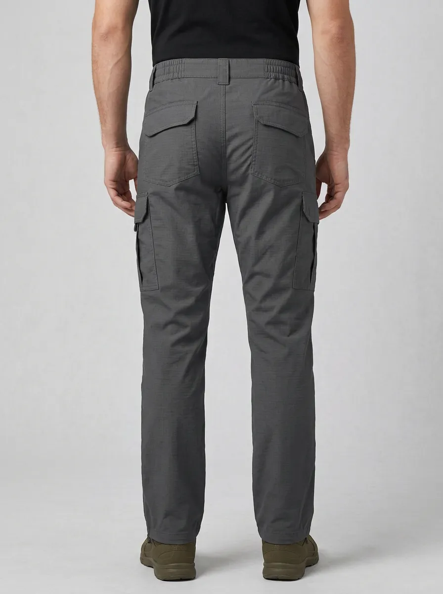 Ripstop-Style Men's Multi-Pocket Waterproof Tactical Cargo Pants