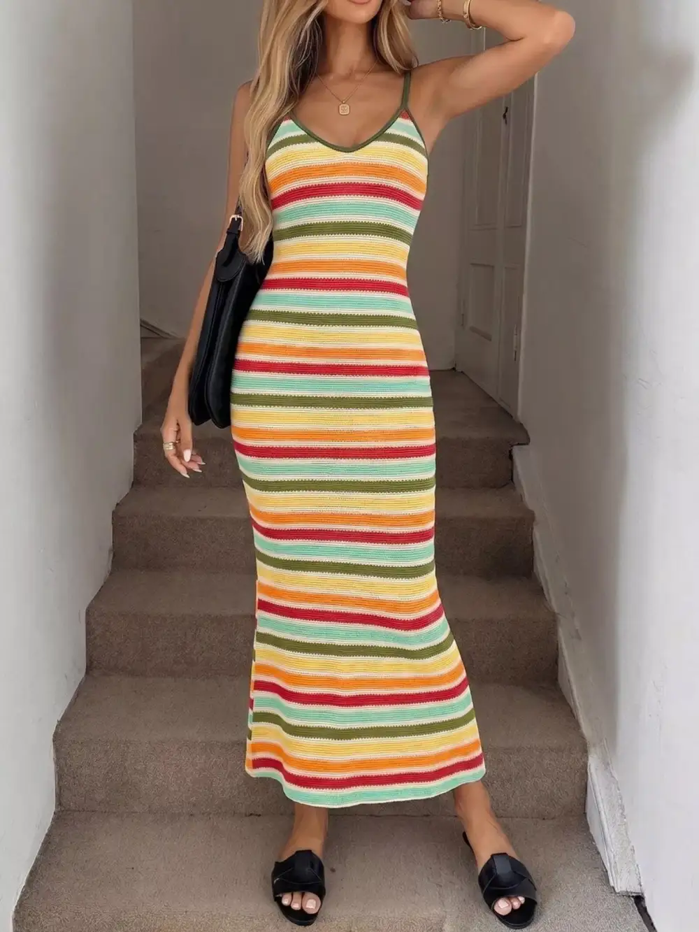 Everyday Bodycon Knit Midi Dress