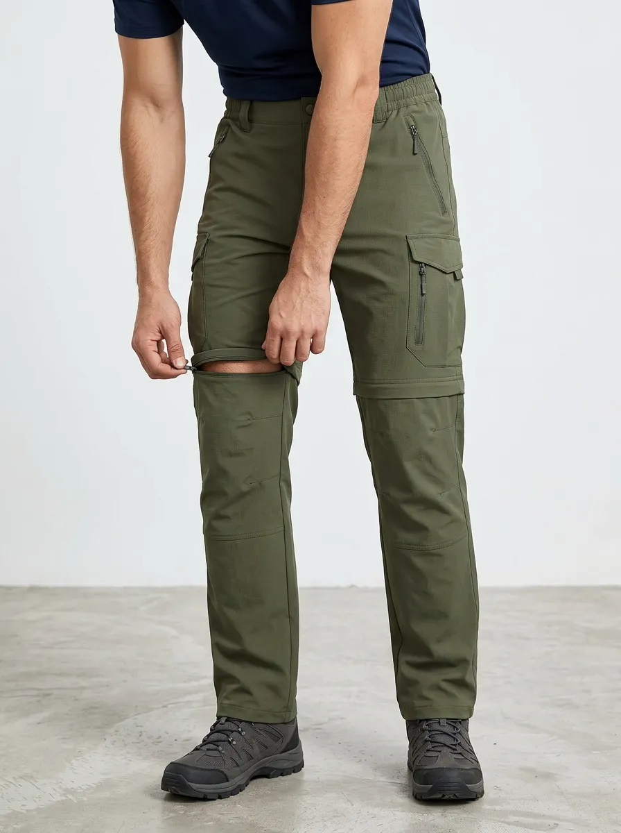 Men's Trek Utility Waterproof Zip-Off Tactical Cargo Pants