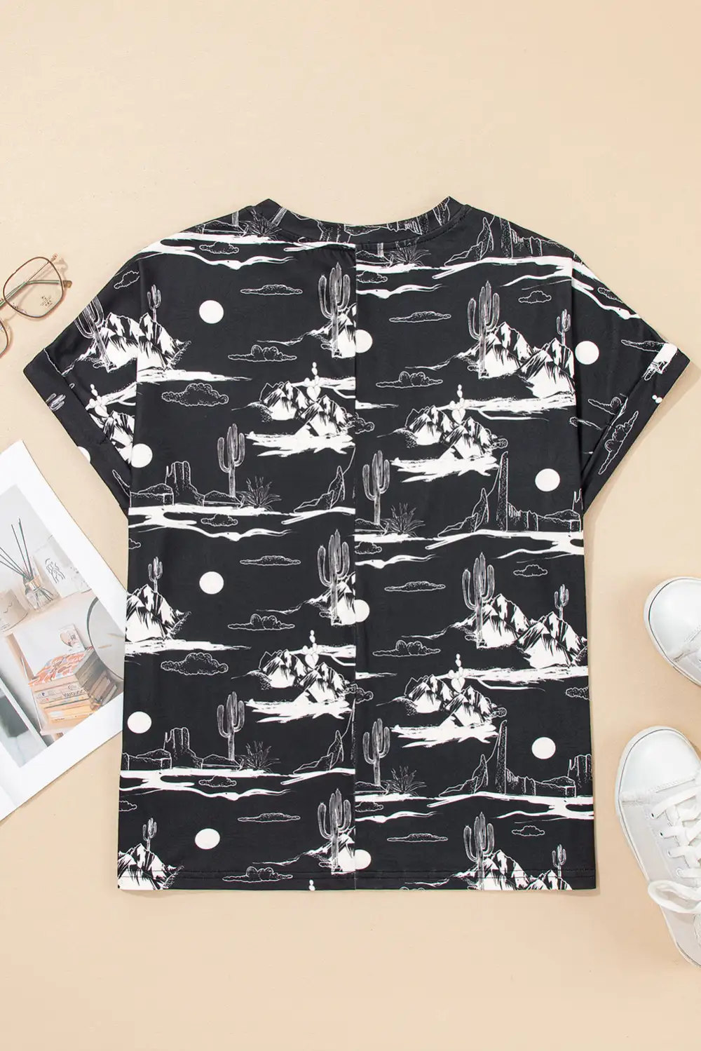 Desert Sand Print Short Tee