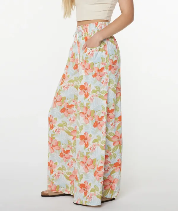 Retro Floral Women's Wide-Leg Pants