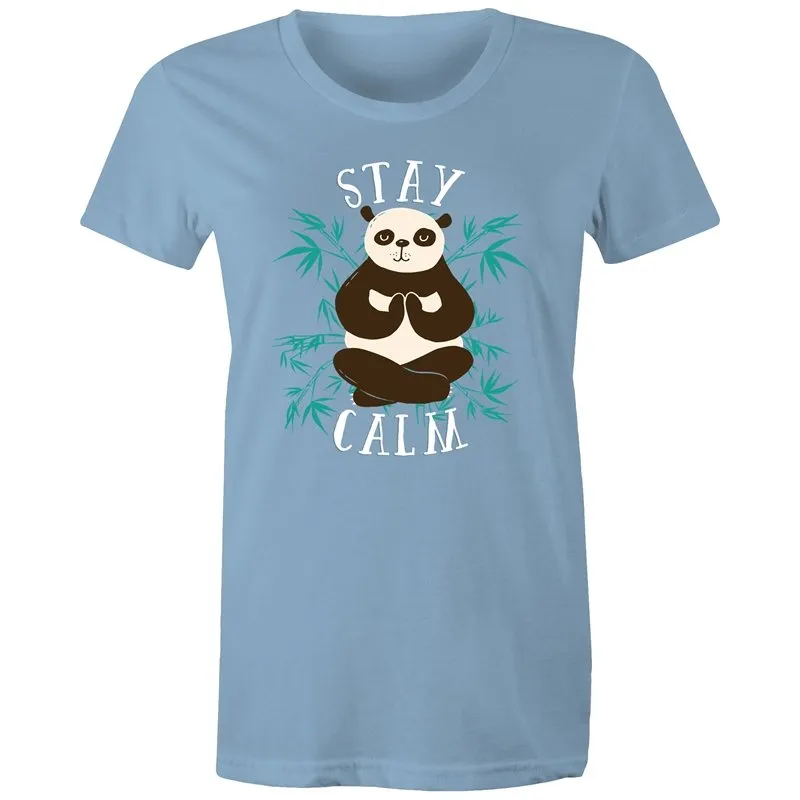 Yoga Stay Calm Panda T-Shirt