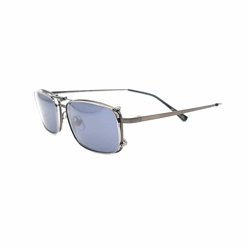 54mm Rectangular Polarized Clip-On Sunglasses