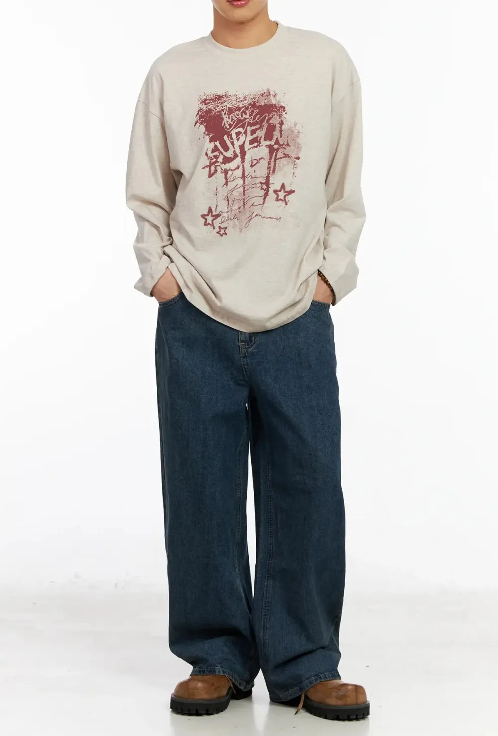 Men's Graphic Long Sleeve T-Shirt