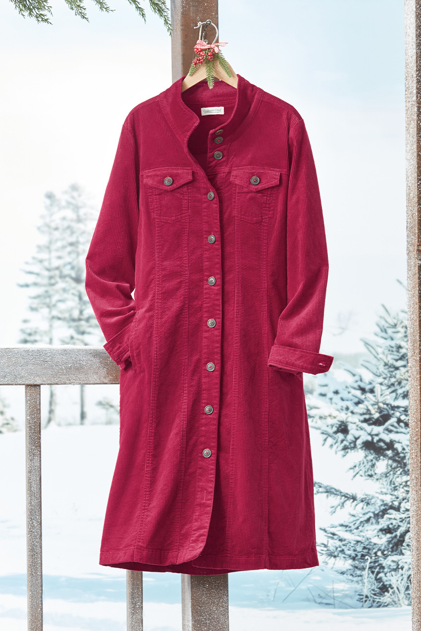 Corduroy Shirtdress