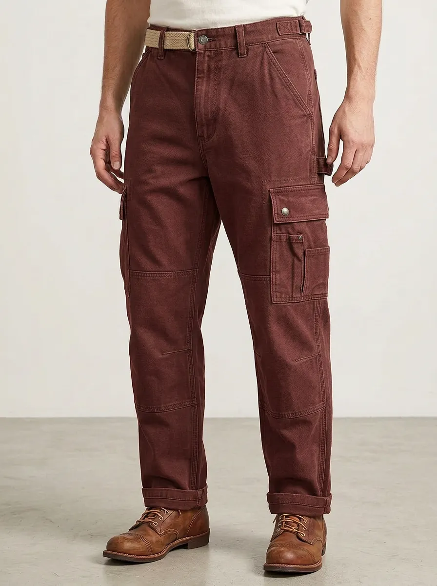 Men's Relaxed Canvas Adventure Cargo Pants
