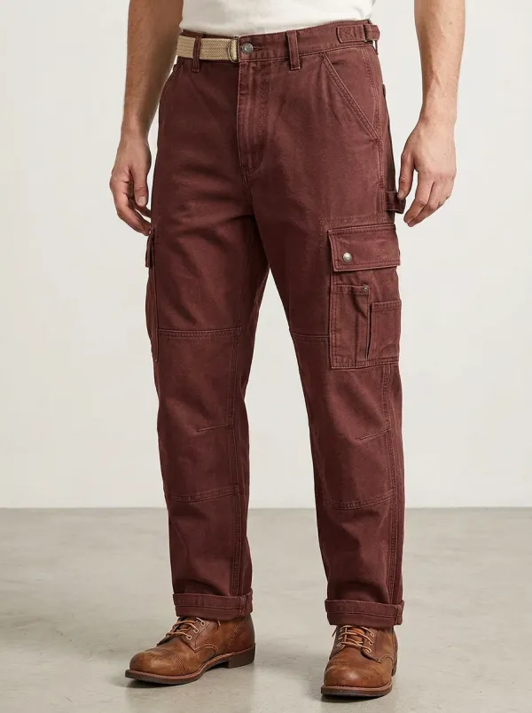 Men's Relaxed Canvas Adventure Cargo Pants
