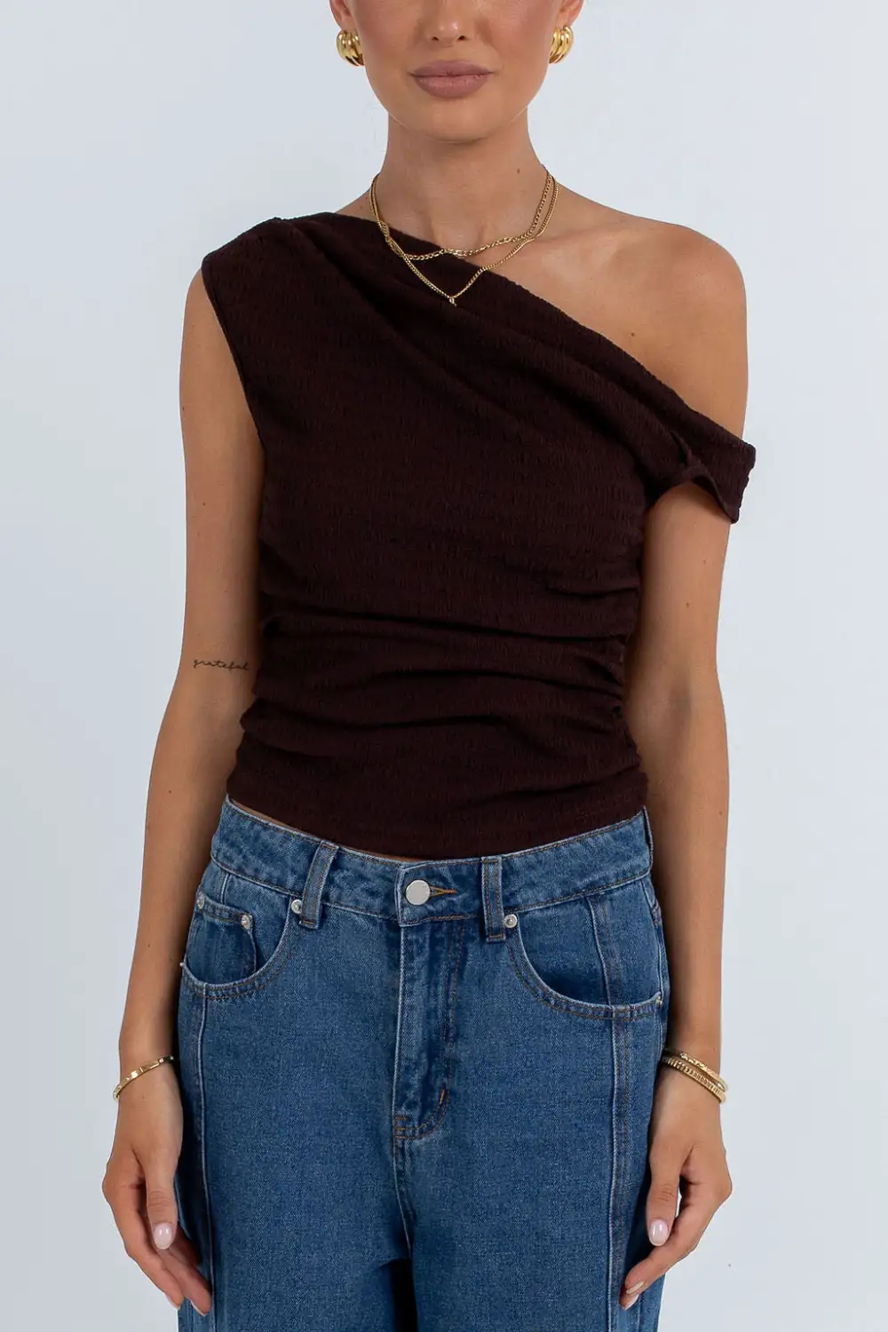 Off Shoulder Sleeveless Top