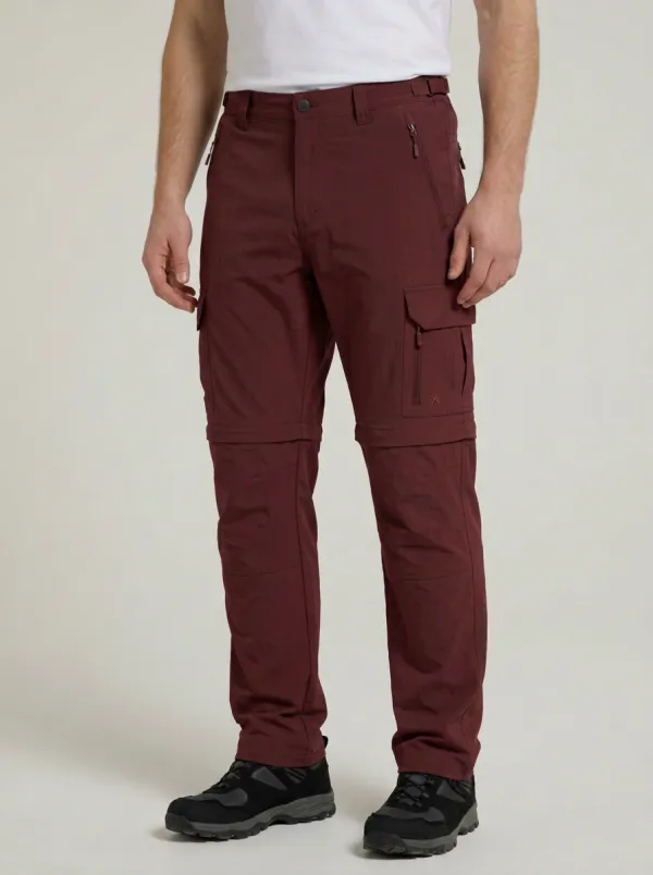 Men's Outdoor Hiking Charcoal Grey Convertible Cargo Pants