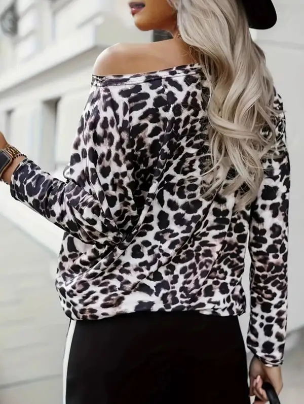 Printed Animal Print Blouse
