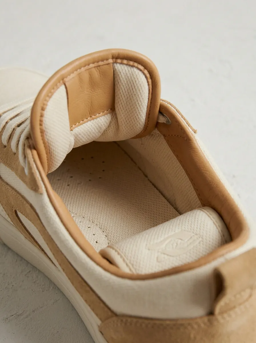 Lace-Detail Geometric Women's Low-Top Skate Sneakers